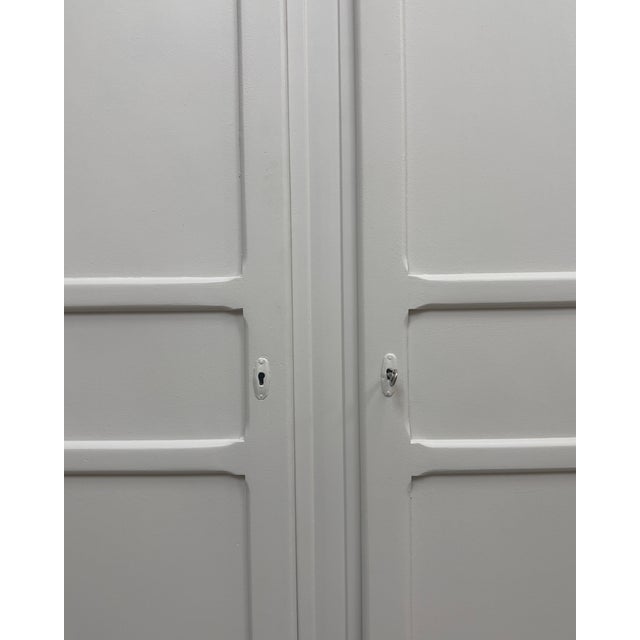 Vintage White Wardrobe, 1950s For Sale - Image 9 of 12