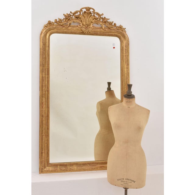 Antique Rectangular Wall Mirror, 1800s For Sale - Image 3 of 11