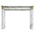 Gold Antique French Louis XVI Style Arabescato Marble and Ormolu Fireplace Mantel, 1850 For Sale - Image 8 of 8