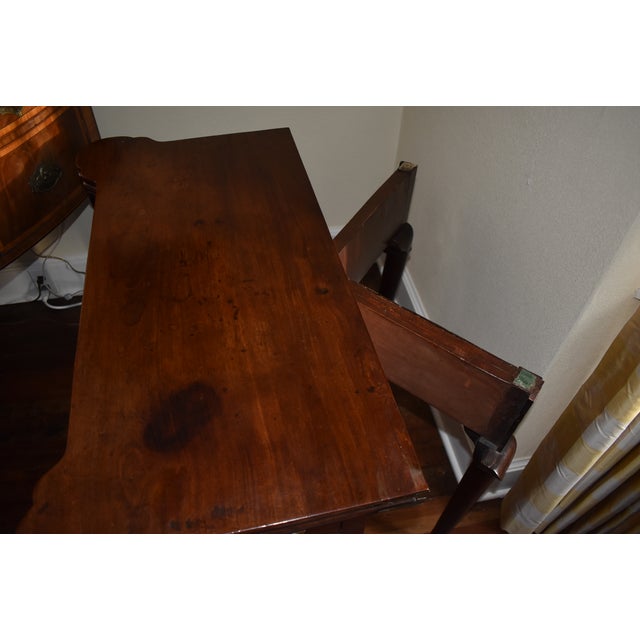 18th Century 18th Century English Walnut Queen Anne Game Table For Sale - Image 5 of 7