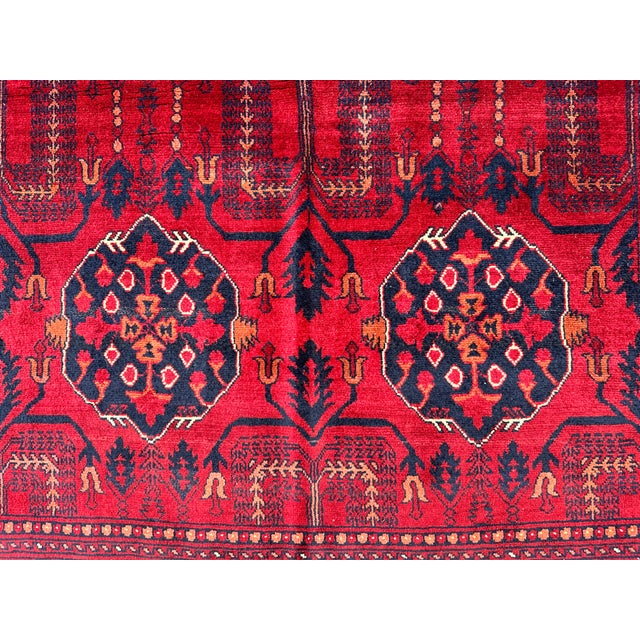 Textile Afghan Khal Mohammadi Biljik Wool Rug, Mazar - 6'1" X 3'5" For Sale - Image 7 of 12