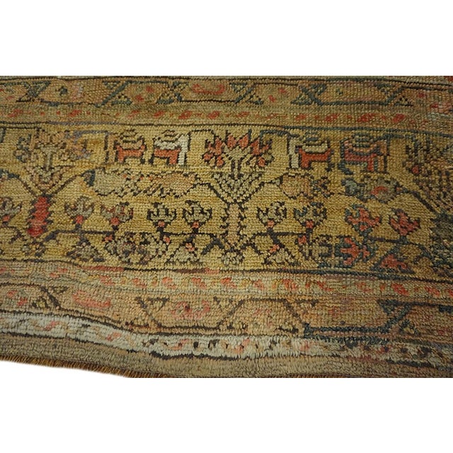 1890s Antique Square Ivory Hand Knotted Medallion Tribal Turkish Oushak Wool Rug For Sale In New York - Image 6 of 16