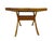 Brown 1970s Adjustable-Height Folding Marquetry Table, Don Shoemaker Style For Sale - Image 8 of 13
