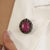 Not Yet Made - Made To Order Designer 14.6 Ct Oval Ruby, Emerald & Diamond Ornate Medallion Brooch Pendant For Sale - Image 5 of 14
