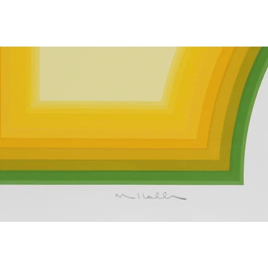 This serigraph, "Untitled 1," was created by the American artist, Marc Koller, in 1980. It is both signed and numbered in...
