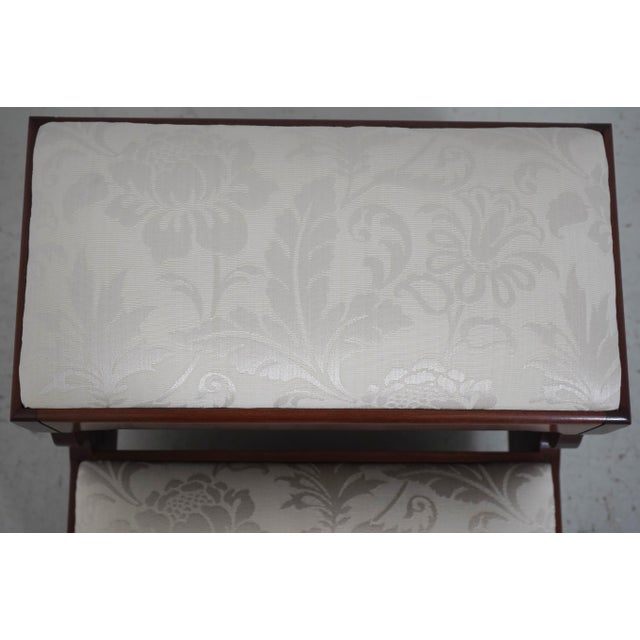 Henkel Harris Henkel Harris Cherry Chippendale Style Bedsteps For Sale - Image 4 of 13