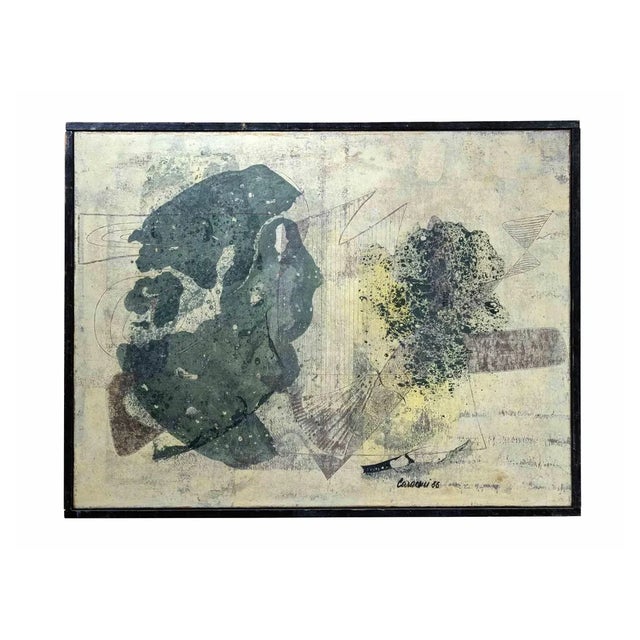 Ezio Bruno Caraceni, Untitled, Mixed Media, 1956 For Sale