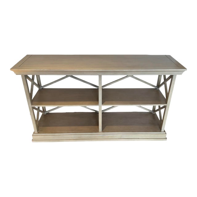 Ballard Designs Wood Console / Media Table For Sale