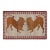 Vintage Gabbeh Persian Runner Rug in Gray With Lion Pictorials - Rug & Kilim For Sale