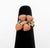 14K Yellow Gold Coral Diamond Ring, featuring four bezel set heart coral cabochons weighing a total of approx. 3.40...