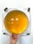 Amber Vintage Space Age Amber Lucite 13 Inch Bubble Dome Wall Sculpture Pop Art Panel For Sale - Image 8 of 13