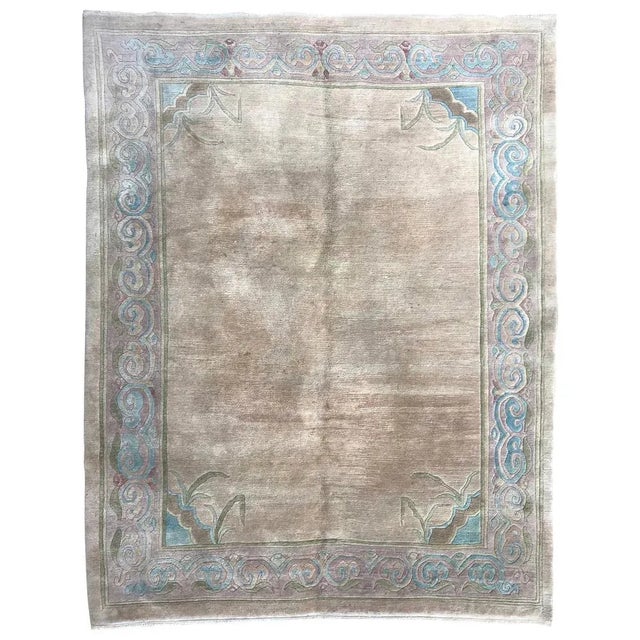 Vintage Tibetan Simple Design Rug For Sale - Image 12 of 12