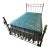 Antique French 1890’s Cast Iron and Brass Full Size Bed Frame For Sale