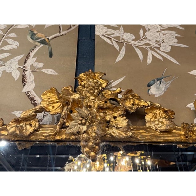 19th Century 19th Century Italian Tree Form Giltwood Mirror For Sale - Image 5 of 6