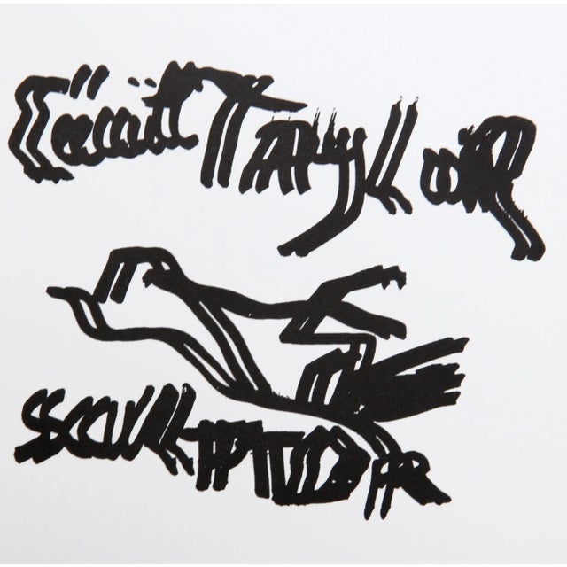 Untitled from Sculpture Center Portfolio Printed Letterpress on Somerset, Alain Kirili For Sale