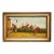 Stately English Antique Gold Framed Horse Racing Oil Painting Equestrian Art Country Home Wall Decor For Sale