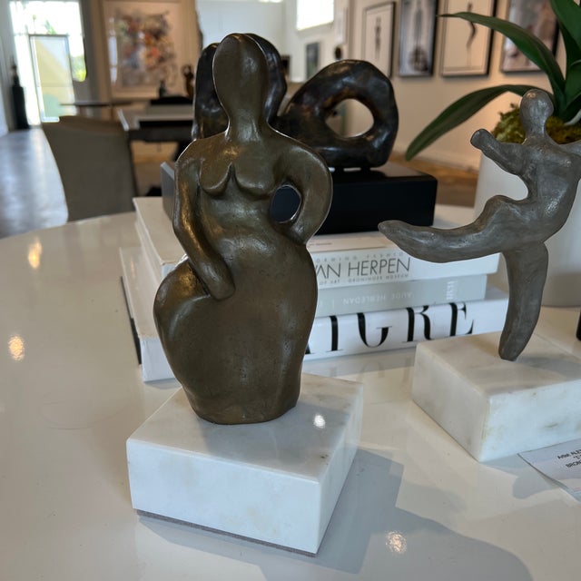 Henry Moore “Grace” Contemporary Modern Figurative Bronze Sculpture by Aleta Aaron For Sale - Image 4 of 13
