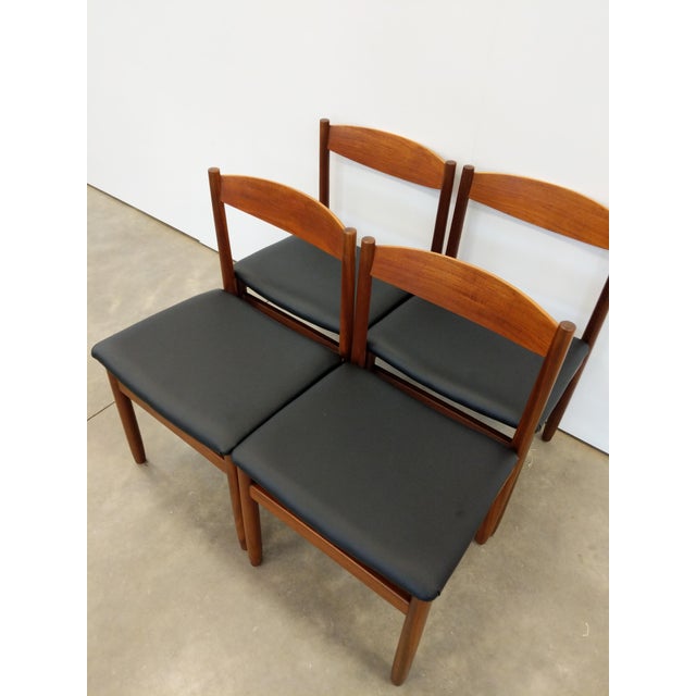 Set of 4 Vintage Mid Century Modern Dining Chairs For Sale In New York - Image 6 of 8