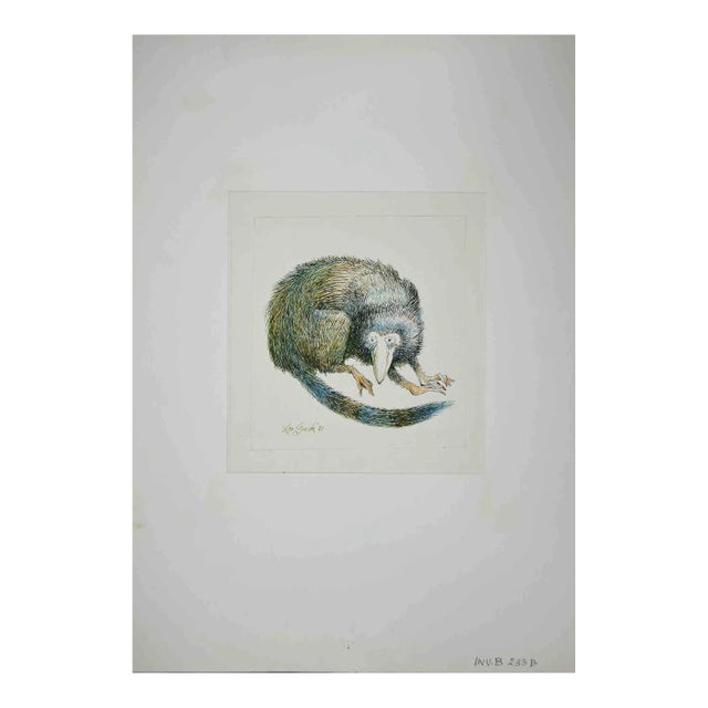 Leo Guide, Lemur, Drawing, 1971 For Sale