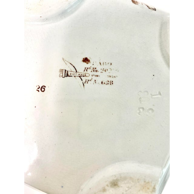 Brown Ridgways Devonshire Transferware Pitcher C. 1880-1885 For Sale - Image 8 of 8