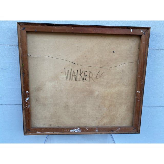Walker "66 Abstract Expressionist Oil on Canvas For Sale - Image 10 of 12