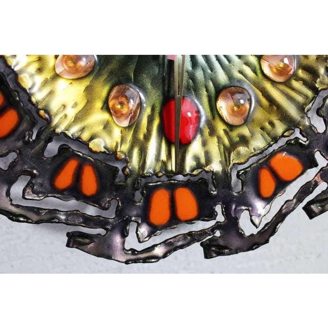 Red Horloge Mural by Franco Bastianelli, Italy Studioura, 1960s For Sale - Image 8 of 11