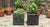Pair Vintage Martha Sturdy Resin Cube Charcoal Grey Vases For Sale - Image 12 of 12