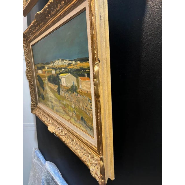 Varène Mettler, Landscape, Oil on Canvas, 1979 For Sale - Image 7 of 10