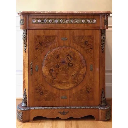 Late 20th Century French Marquetry Commode For Sale - Image 13 of 13