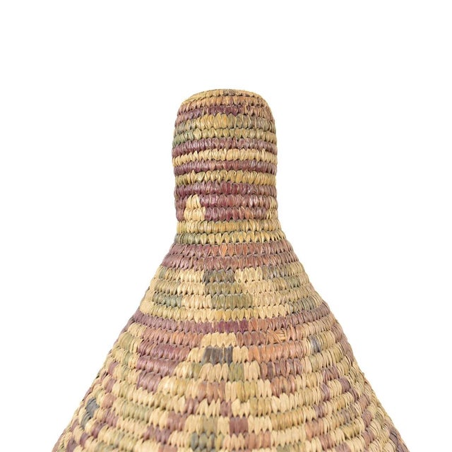 African Early 20th Century Antique Botswana Lidded Basket Sidley Collection For Sale - Image 3 of 7