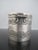 Hopi Native Morris Robinson Sterling Silver Engraved Round Lidded Seed Box For Sale - Image 4 of 11