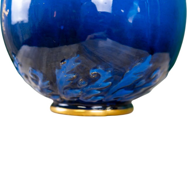 George Jones Cobalt and Gilt Vase C. 1880 For Sale - Image 9 of 16