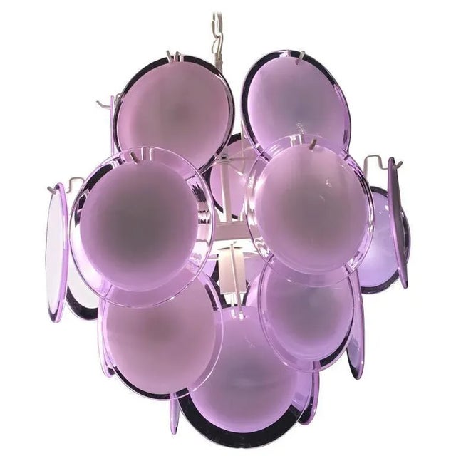 Disc Murano Chandelier from Vistosi, 1970s For Sale - Image 9 of 9