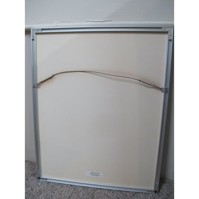 1950s Azechi Umetaro Signed Japanese Woodblock Mountaineer Man in Winter With Rope For Sale - Image 5 of 6