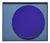 Blue Glass and Lacquered Wood Frame Mirror Moon by Reda Amalou Design For Sale