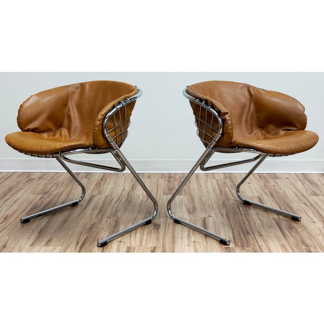 Vintage Flynn Dining Chairs by Gastone Rinaldi for Thema, a Pair For Sale In Kansas City - Image 6 of 17
