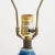 Ceramic Lotte and Gunnar Bostlund Table Lamp Blue No Shade Mid Century For Sale - Image 7 of 12