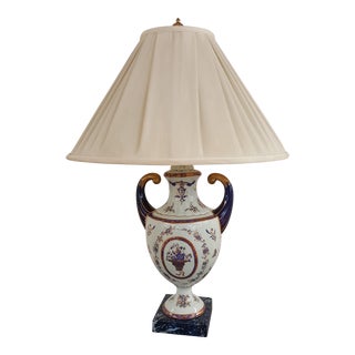 Winterthur Porcelain Blue and White China Table Lamp For Sale