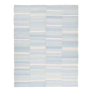 Vintage Panelled Kilim Wool Rug With Stripes in Beige by Rug & Kilim, 1950-1959 For Sale