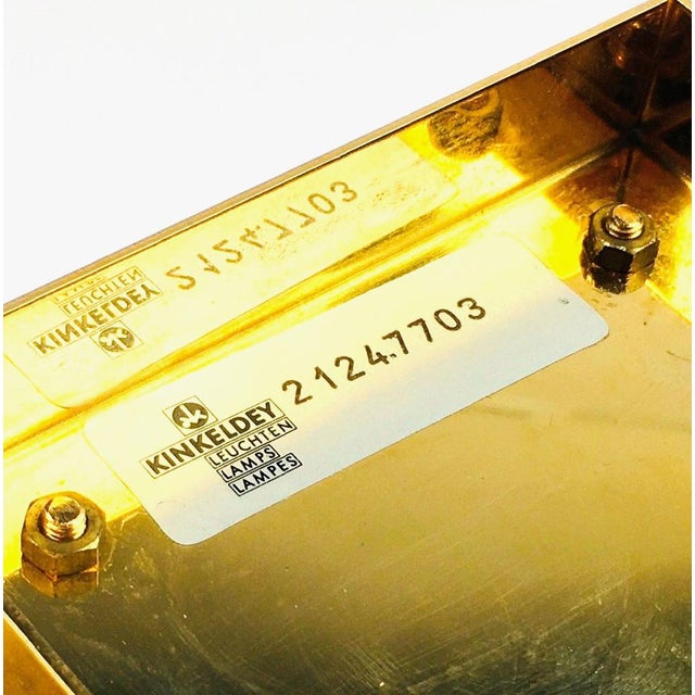 Metal Faceted Crystal Glass & Gilded Brass Wall Light from Kinkeldey, Germany, 1970s For Sale - Image 7 of 8