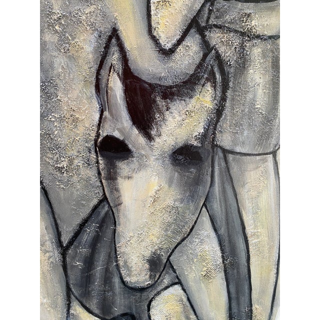 Figurative "Fulfilled" Original Figurative Painting For Sale - Image 3 of 7