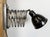 Industrial Black Scissor Wall Lamp, 1950s For Sale - Image 11 of 18