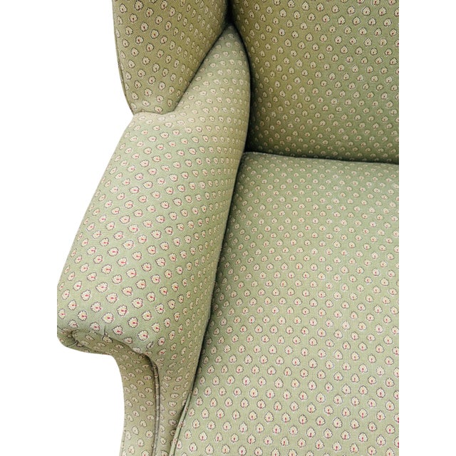 Vintage Hickory Chair Chippendale Wingback Chair | Historic James River Plantations Collection For Sale - Image 14 of 18