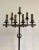 Metal 1940s French Work Wrought and Gilt Iron Floor Lamp For Sale - Image 7 of 13