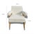 MCM White Boucle Chair For Sale - Image 4 of 4
