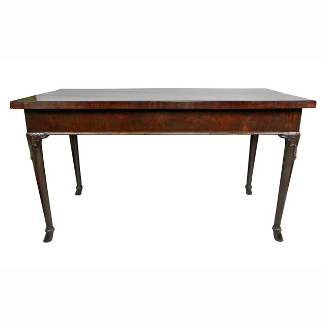 Coffee Georgian Mahogany Serving Table, Possibly Irish For Sale - Image 8 of 12