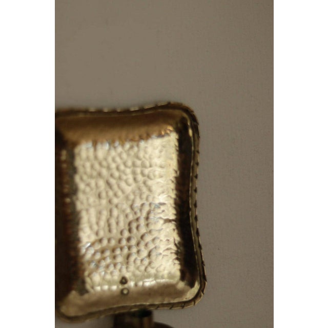 Small Swedish Brass Sconces, Set of 2 For Sale - Image 13 of 18