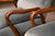 Mid-Century Modern Giuseppe Scapinelli Armchairs, Brazil, 1950s — Sculpted Caviúna Frames in Dusty Teal Velvet Upholstery For Sale - Image 3 of 18