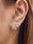Exquisite stud earrings featuring 10 natural marquise-cut diamonds totaling 2.89 ct. Each diamond is set in platinum,...