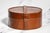 Animal Skin Heritage Style Antique Victorian Round Leather Collar Box Home Decor Prop Storage For Sale - Image 7 of 10